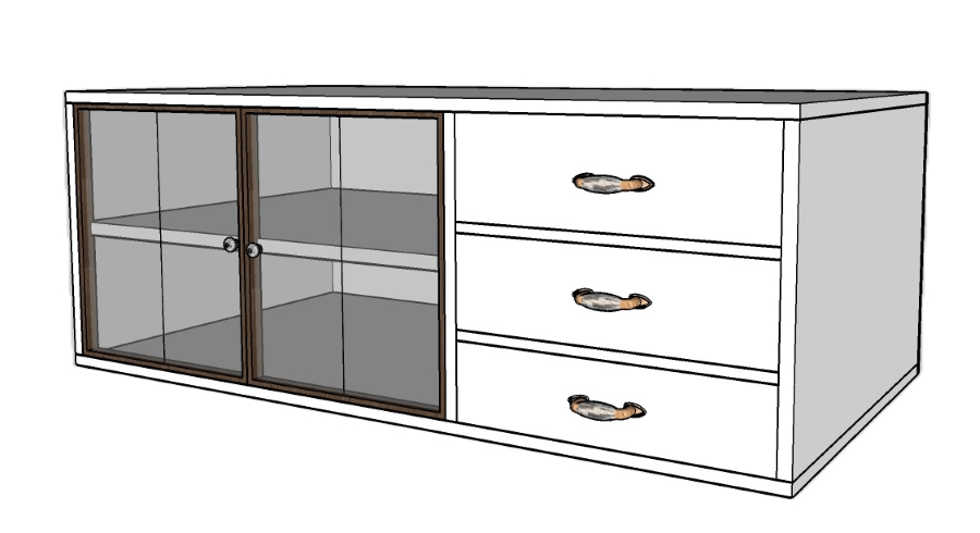 Glass Hutch Cabinet